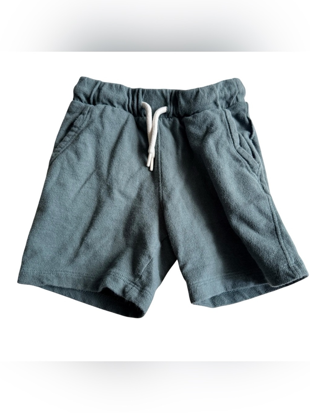 Old Navy Boyโs Slate Blue Drawstring Athletic Shorts